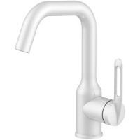 Смеситель для раковины Haiba HB10825-8 Белый матовый латунь