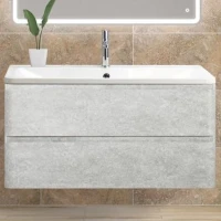 Тумба под раковину BelBagno ALBANO-800-2C-SO-CVG подвесная Cemento Verona Grigio МДФ / ЛДСП