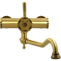 Смеситель для раковины Bronze de Luxe Windsor 10111 Бронза латунь на стену