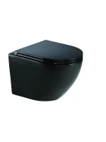 Унитаз WeltWasser Merzbach 043 XL MT-BL 10000013369 подвесной цвет Черный матовый с сиденьем Микролифт
