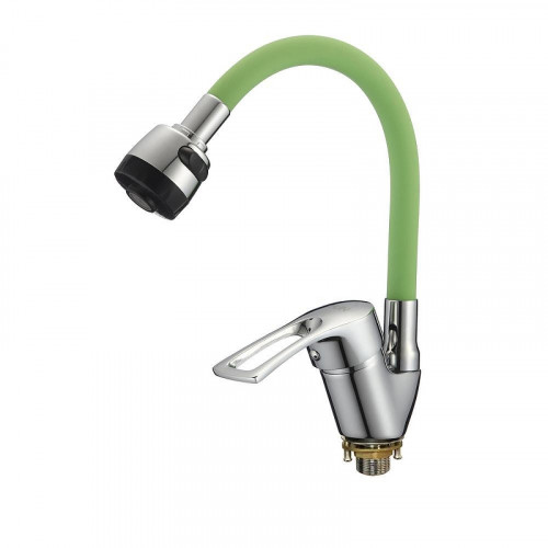 Смеситель для кухни D-Lin D150422-5T цвет  Хром  Зеленый
