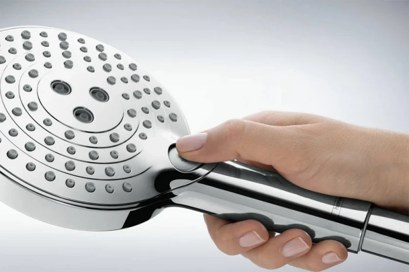 Душевая система Hansgrohe Raindance Select S Showerpipe 27633670 с термостатом Черная матовая латунь на стену
