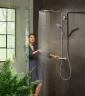 Душевая система Hansgrohe Raindance Select S Showerpipe 27633670 с термостатом Черная матовая латунь на стену