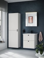 Тумба с раковиной Vitra Root Groove 60 69415 подвесная Белая матовая МДФ / ЛДСП