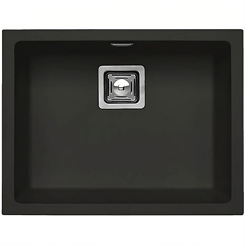 Кухонная мойка Alveus Granital+ Quadrix 50 Deep Black G90 560x460x200 1149138 Черная матовая искусственный камень (литьевой мрамор) встраиваемая сверху, встраиваемая снизу