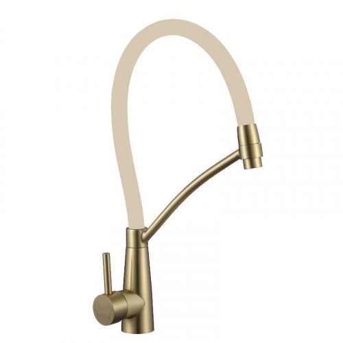 Смеситель для кухни Fmark FS8255C-12 цвет Золото матовое Бежевый
