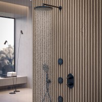 Смеситель для душа Bossini Apice Z00501.073 Черный матовый латунь встраиваемый