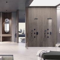 Смеситель для душа Bossini Apice Z00501.073 Черный матовый латунь встраиваемый