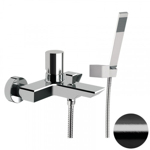 Смеситель для ванны Remer Edge EG502CFP цвет Черный брашированный хром