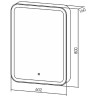 Зеркальный шкаф Silver Mirrors Фиджи 60 LED-00002724 с подсветкой Черный