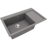 Кухонная мойка Florentina Россана-780 20.500.C0780.307 Серый шелк искусственный камень (литьевой мрамор) встраиваемый