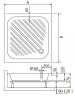 Акриловый поддон для душа RGW Acrylic B/CL-S 90x90 16180199-51 Белый