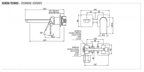 Смеситель для раковины Remer Infinity I15PLVO цвет Латунь состаренная