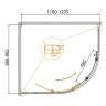 Душевой уголок Cezares Molveno 120x90 MOLVENO-RH-1-120/90-C-Cr-IV профиль Хром стекло прозрачное
