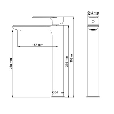 Смеситель для раковины Wonzon &amp; Woghand Brilliant WW-88019079-BG цвет Брашированное золото