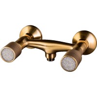 Смеситель для душа Boheme Royal Cristal 314-Royal Бронза латунь на стену