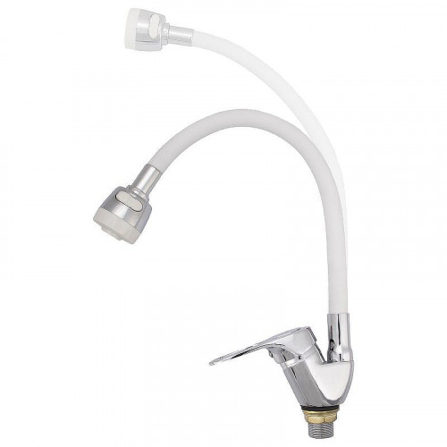 Смеситель для кухни Ekko E4105+E55 Хром Белый