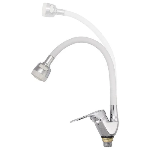 Смеситель для кухни Ekko E4105+E55 Хром Белый