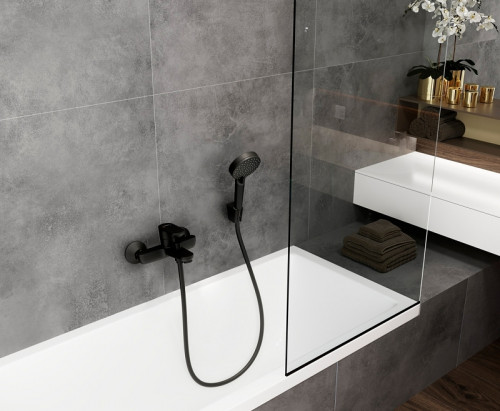 Смеситель для ванны Hansgrohe Vernis Blend 71440670 Черный матовый латунь на стену