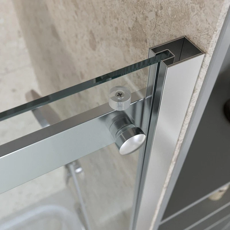 Душевая дверь BelBagno Marino 2 130 MARINO-2-BF-1-130-C-CR профиль Хром стекло прозрачное