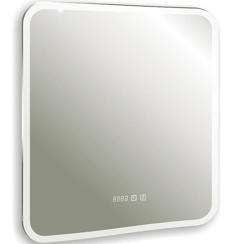 Зеркало Silver Mirrors Стив-3 60 LED-00002843 с подсветкой с сенсорным выключателем с часами и подогревом стекло