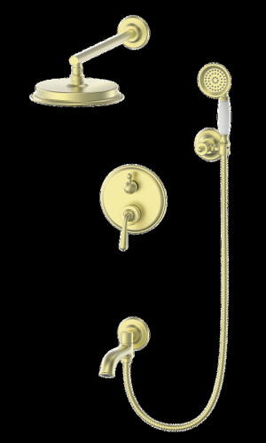 Душевая система Wonzon &amp; Woghand Steam WW-88939008-BG цвет Брашированное золото