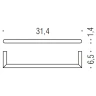 Полотенцедержатель Colombo Design Mini B4009.HPS1 Нержавеющая сталь