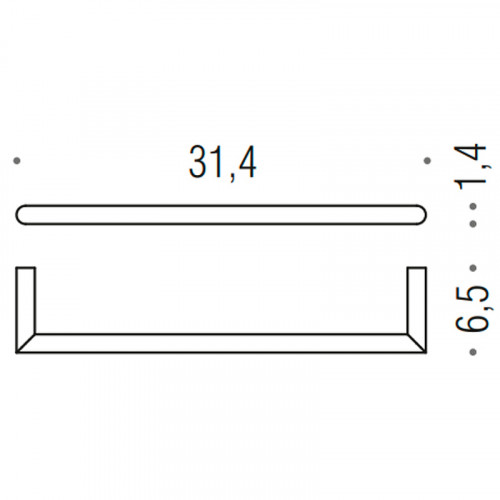 Полотенцедержатель Colombo Design Mini B4009.HPS1 Нержавеющая сталь