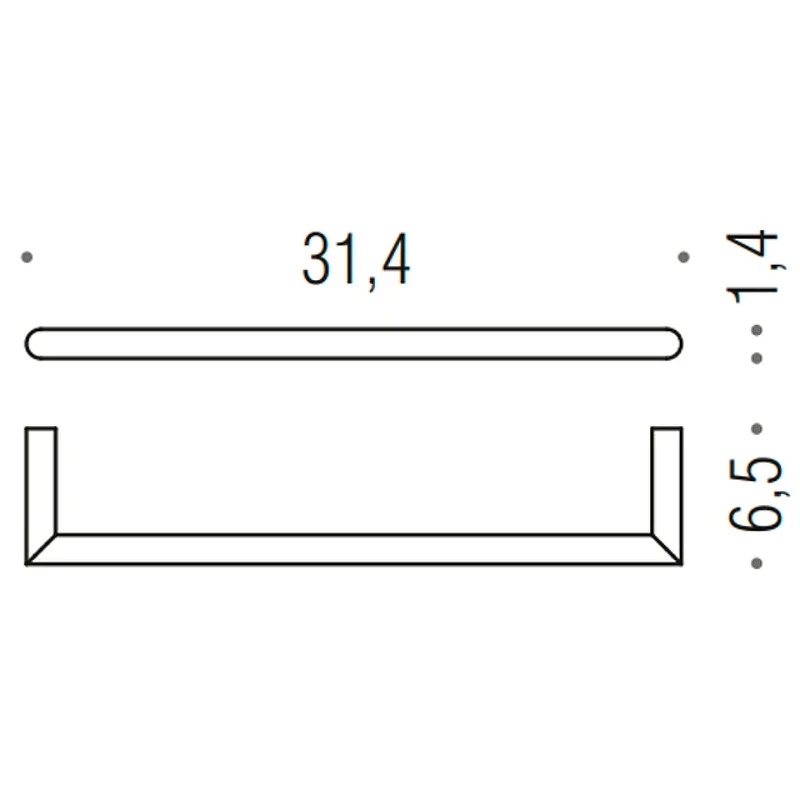 Полотенцедержатель Colombo Design Mini B4009.HPS1 Нержавеющая сталь