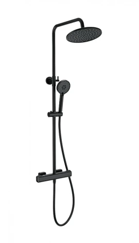 Душевая система Wonzon &amp; Woghand Stay WW-B3051-A-MB с термостатом цвет Черный матовый