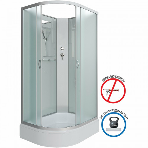 Душевая кабина Niagara Classic 90х80 R NG-33984-14RBK без гидромассажа