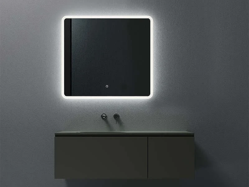 Зеркало Uni-Flow Mirror 80 M-647 с подсветкой с сенсорным выключателем и подогревом