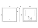 Зеркало Uni-Flow Mirror 80 M-647 с подсветкой с сенсорным выключателем и подогревом