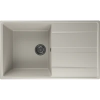 Кухонная мойка Ulgran Quartz Prima 850-02 Лен искусственный камень (литьевой мрамор) встраиваемый
