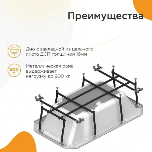 Акриловая ванна Radomir Fra Grande Фонтенбло 210x120 4-01-0-0-1-416 цвет Белый