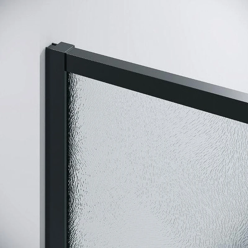 Душевой уголок Grossman Galaxy 140x100 L 120.K33.01.1410.21.02 профиль Черный матовый стекло шиншилла