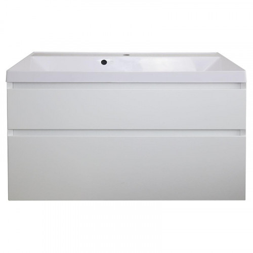 Тумба с раковиной Azario Velluto 100 CS00088604 подвесная цвет Белый матовый