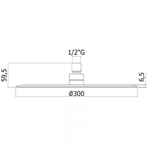 Верхний душ Paffoni Hawai ZSOF094CR Хром нержавеющая сталь на стену