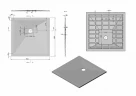 Душевой поддон из искусственного камня Vincea 90x90 VST-4SR9090W Белый матовый