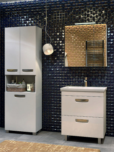 Зеркальный шкаф Vigo Plaza 80 zsh.PLA.80.El с подсветкой Белый