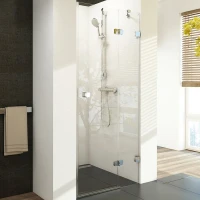 Душевая дверь Ravak Brilliant BSD2-80 B R 0UP4BA00Z1 профиль Хром стекло Transparent
