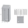 Душевая дверь Ravak Brilliant BSD2-80 B R 0UP4BA00Z1 профиль Хром стекло Transparent