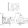 Унитаз Ambassador Queen 113T20201R подвесной Черный матовый без сиденья
