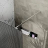 Душевая перегородка Azario Walk-in 90 AZ-251-90-MGR-CRF профиль Графит матовый стекло рифленое