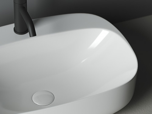 Раковина Ceramicanova Element 60 CN5012 Белая фарфор накладная