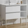 Тумба с раковиной SanVit Стрит-4 L/R kstreet4090 в цвете Ral Белый глянец МДФ / ЛДСП