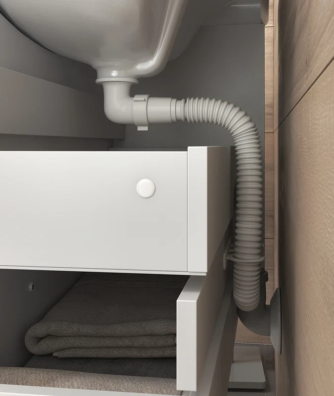 Тумба под раковину Vigo Diana 60 tp.DIA.BAL.60.2Y подвесная Белая МДФ / ЛДСП