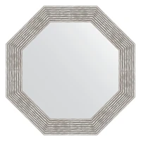 Зеркало Evoform Octagon 71х71 BY 7359 в багетной раме - Волна хром 90