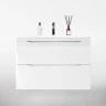 Тумба под раковину Style Line Марелла 80 Люкс Plus СС-00002411 подвесная Белый глянец антискрейтч МДФ / ЛДСП