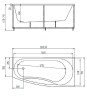 Акриловая ванна Aquatek Пандора 160х75 L PAN160-0000038 без гидромассажа с фронтальной панелью с каркасом (разборный) со слив-переливом